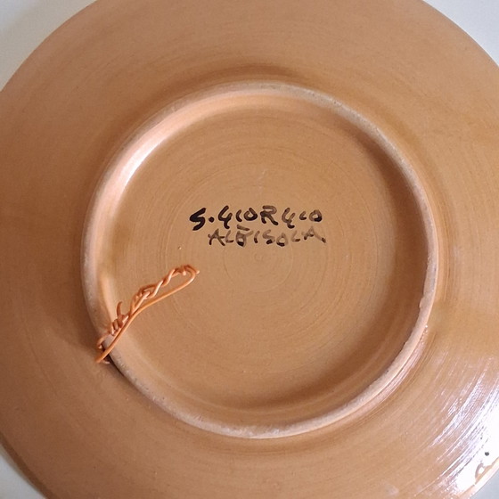 Pferdedekorteller, Giovanni Poggi, Atelier Giorgio Albisola – Dekorative Objekte, Ceramic (photo 4 of 5)