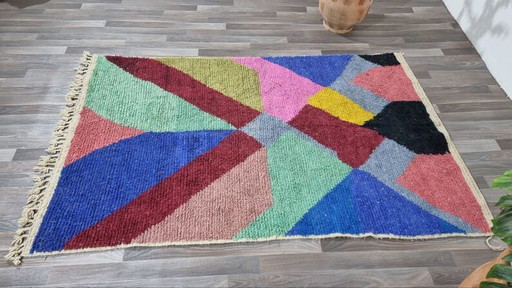 Handgeknüpfter Beni-Ouaraine-Teppich aus traditioneller Schurwolle, Größe 150/250 cm – Aime Té (photo 2 of 6)