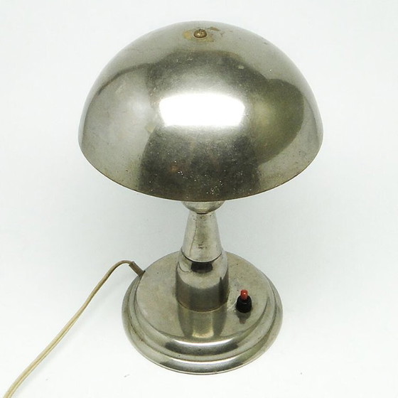 Art Deco Table Lamp by A. Gałecki, Poland, 1960s – Metal (photo 7 of 10)