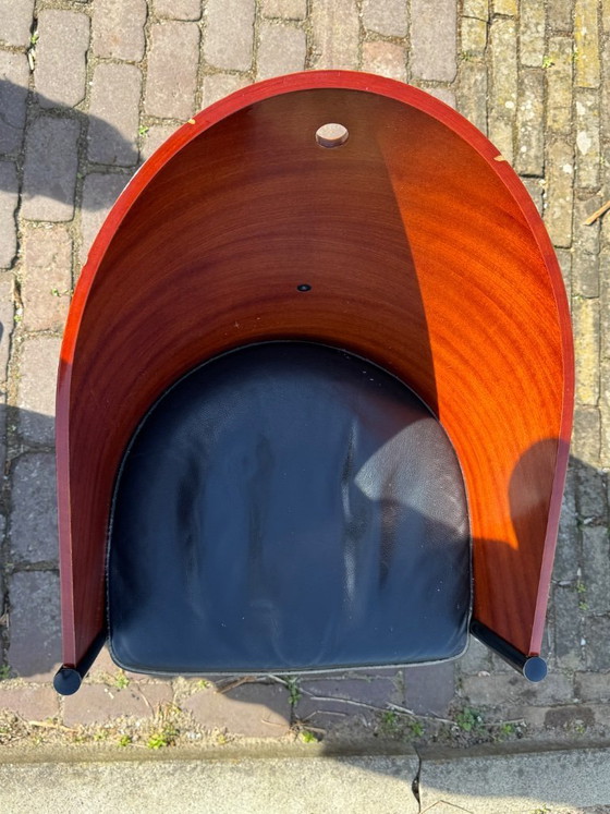 Image 1 of Chaise Philippe Starck Costes – Driade – modèle original à 3 pieds en acajou