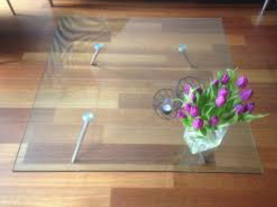 Table basse design en verre trempé – Beek, Tables basses, Glass, Metal (photo 3 of 5)