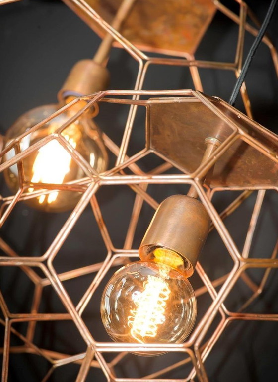 Image 1 of Grande lampe Marrakech en cuivre de 50 cm de diamètre Il s'agit de RoMi