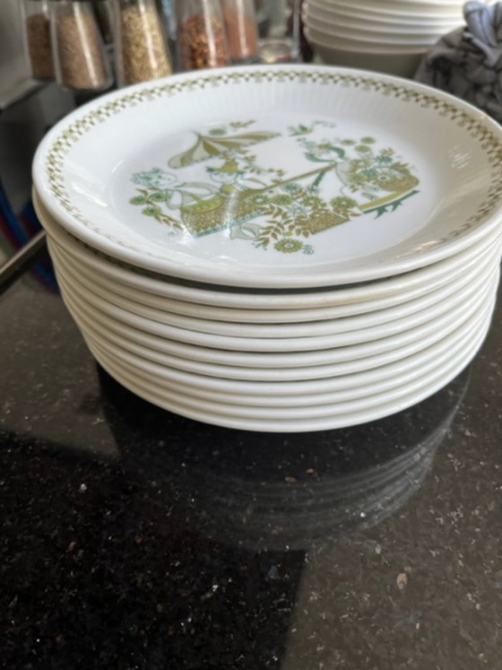 Beautiful 129-piece Figgjo Flint "Market" Crockery, Turi Design, Porcelain, Multi Color (photo 11 of 22)