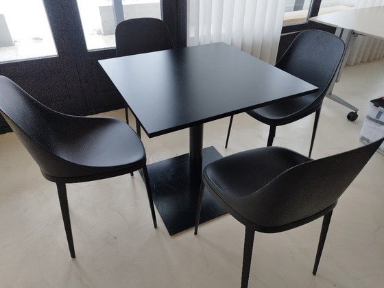 Image 1 of Esszimmerstuhl oder Besucherstuhl Alias ​​​​Elle mit Tisch (Gispen)