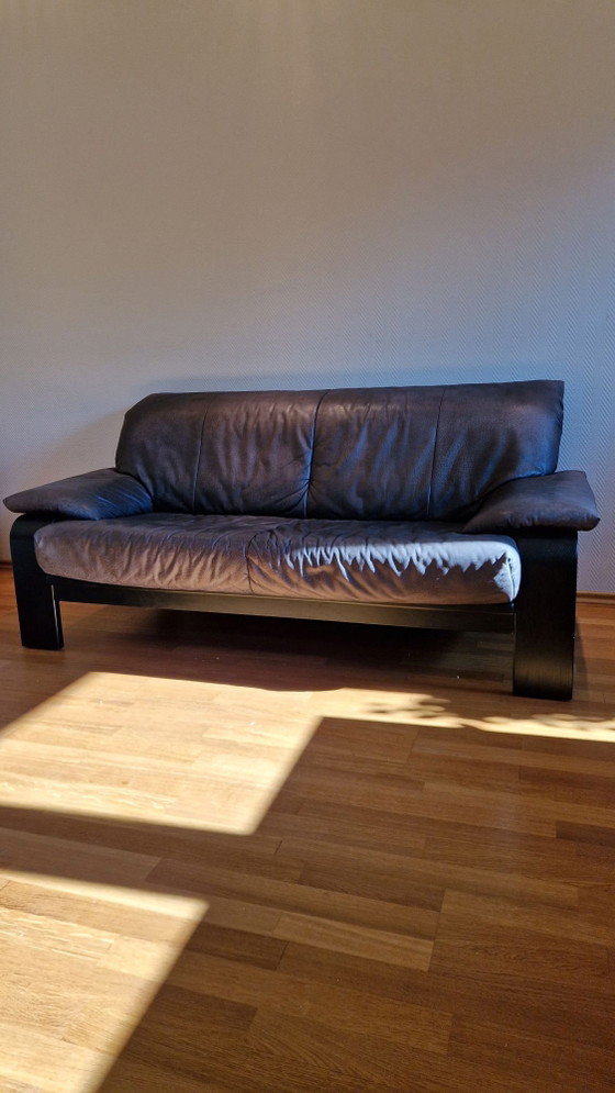 Rolf Benz per Musterring Divano in Pelle – Divani, Legno (photo 5 of 10)