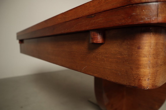 Image 1 of Art Deco Extending Dining Table with Sculptural Pedestal Base, circa 1930s