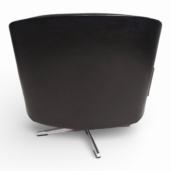 Image 1 of Fauteuil lounge en cuir Eugen Schmidt, 1960