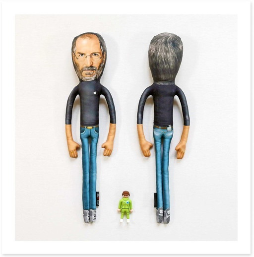 Steve Jobs Gift | Steve Jobs Office Decor | Textile Art Doll Collectible | Inspirational Tech Leader