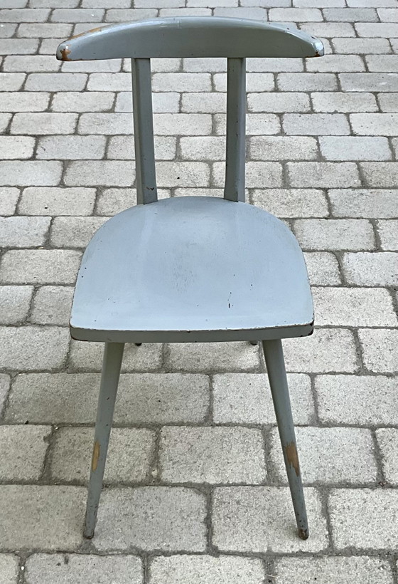 Image 1 of Set aus 12 Stella „Antilope“ Esszimmerstühlen, Frankreich, 1950er Jahre