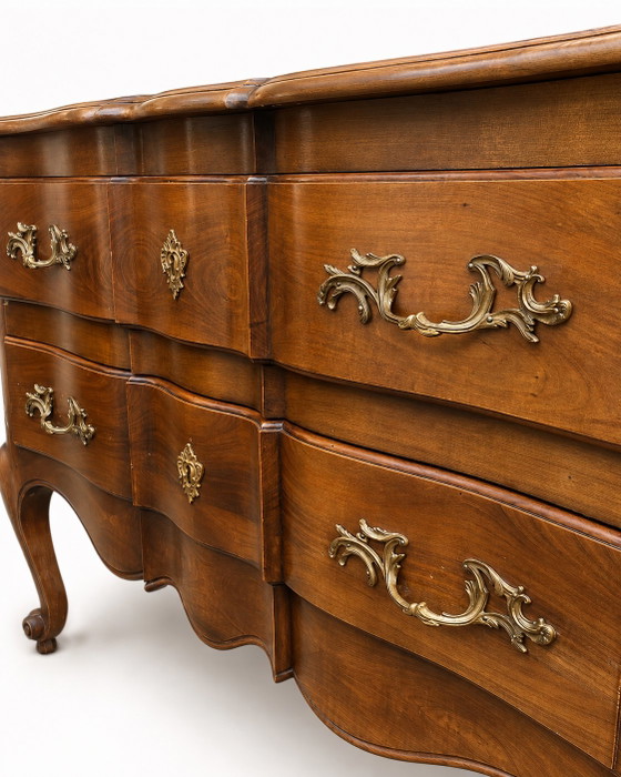 Louis XV Period Commode with Crossbow – Chest of drawers, Wood (photo 3 of 9)