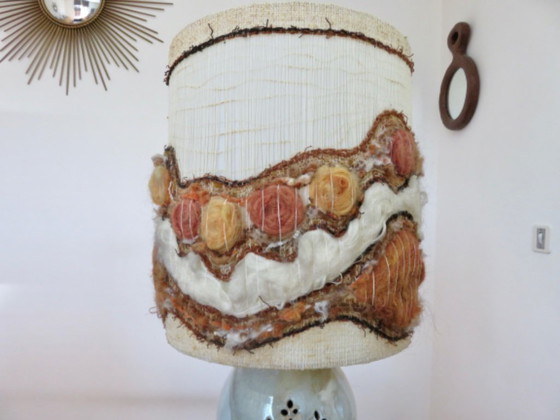 Pierced Ceramic Lamp with Double Lighting, Monogrammed and Dated, France – Table lamps (photo 6 of 22)