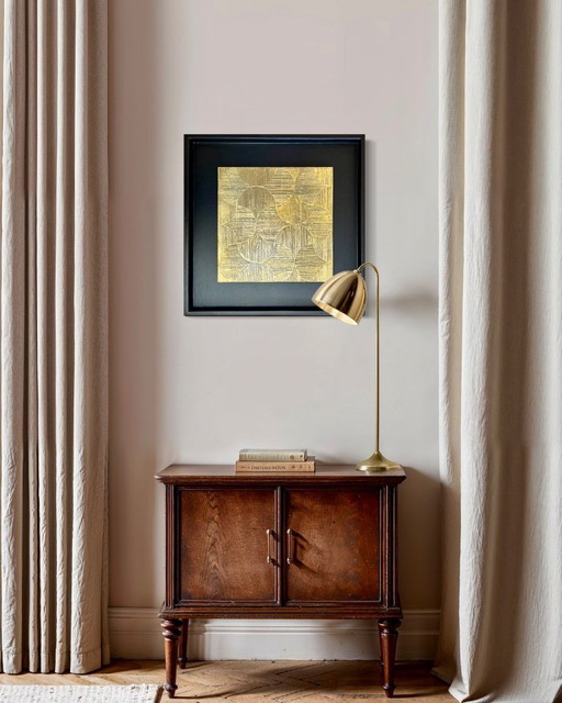 Dipinto di ventagli dorati