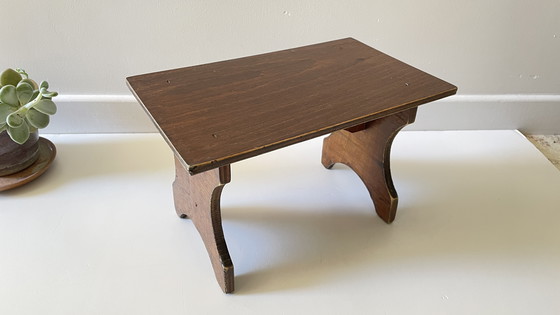 Image 1 of Vintage houten krukje