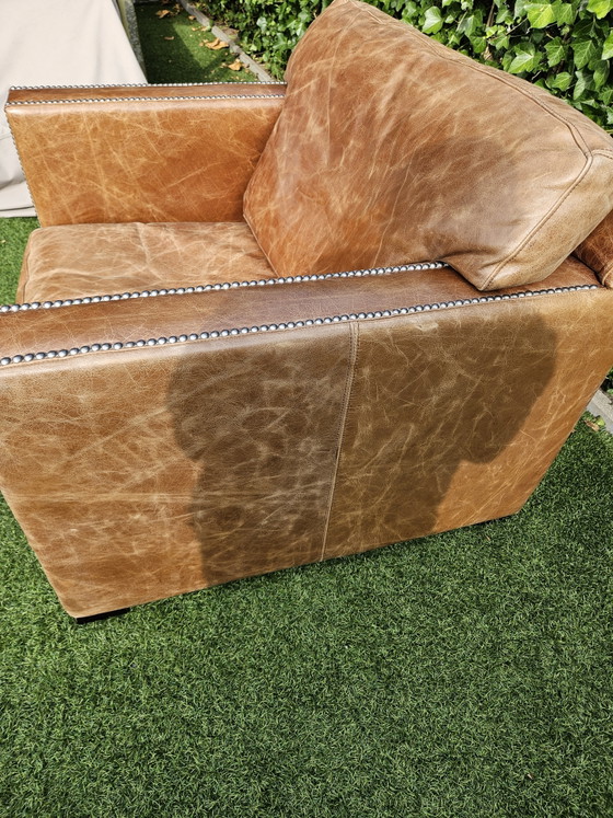 Image 1 of Luxe Leren Cube Fauteuil