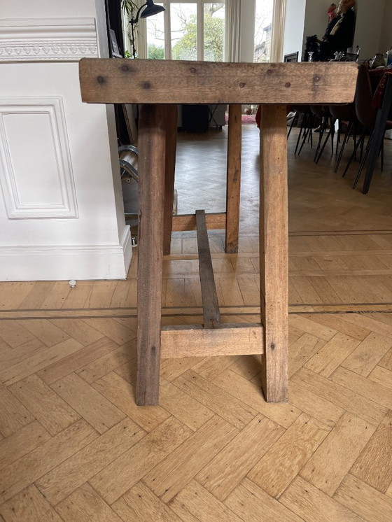 Image 1 of Banco da lavoro per officina WABI SABI - banco da macellaio ...