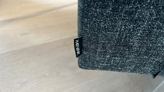 Harvink 2-seater sofa, grey textile and metal, 2 seaters, Modern (photo 3 of 5)