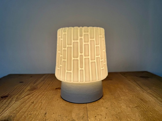 Lampadario vintage in porcellana bianca, anni '70 – Plafoniere, Glass, Ceramic (photo 8 of 11)