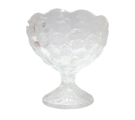 Image 1 of Vintage zware glazen kom op standaard