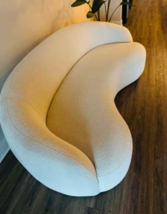 Image 1 of BOUCLE GEBOGENES ELFENBEINCOUCHSOFÀ