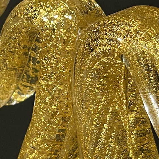 Murano Candleholder in Golden Glitter Glass by Ercole Barovier & Toso, 1950s – Candle holders (photo 4 of 17)