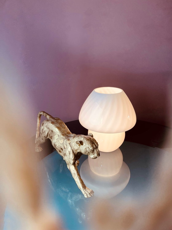 Image 1 of Lámpara de mesa con forma de hongo en espiral de Peill & Putzler