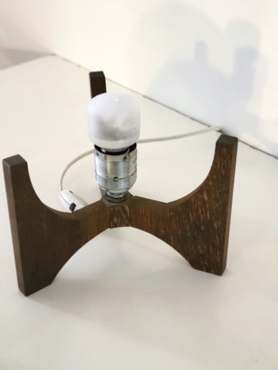 Raak Amsterdam Hokusai D-2022 table lamp in wenge & opal glass – Wood (photo 8 of 8)