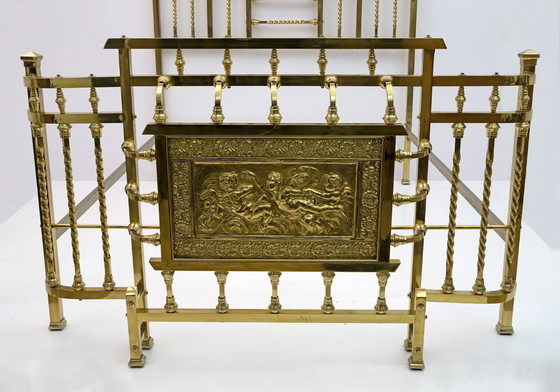 Image 1 of Letto matrimoniale in ottone in stile liberty, inizio '900