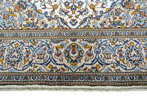 Image 1 of Handgeknoopt Kashan kurk - 317 x 195 cm - Beige