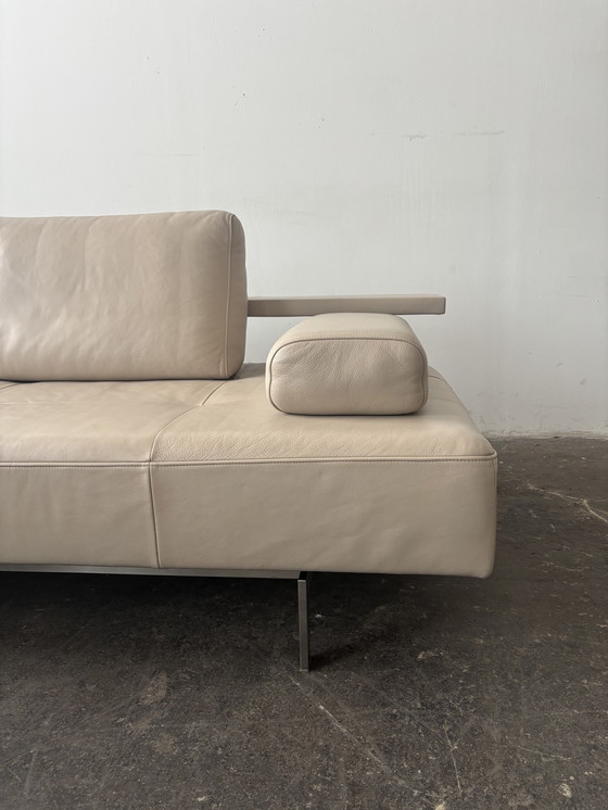 Image 1 of Canapé d'angle Rolf Benz Dono en cuir taupe