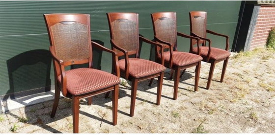 Image 1 of 4 kersenhouten bannnink jugendstil eetkamer brazos toelen 