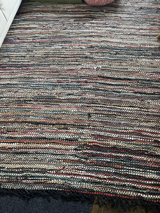Large Hand Knotted Leather Carpet