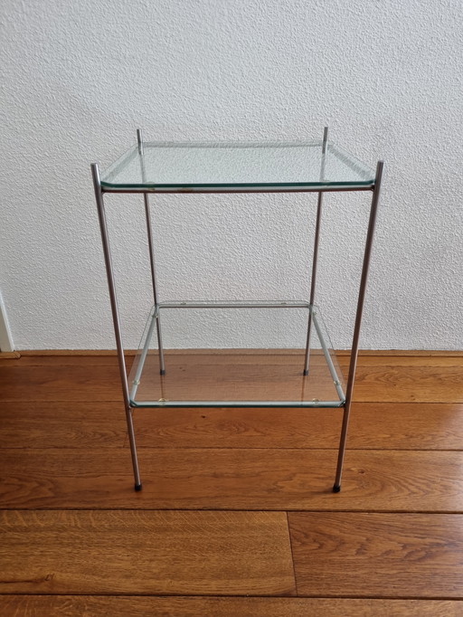 Glass side table