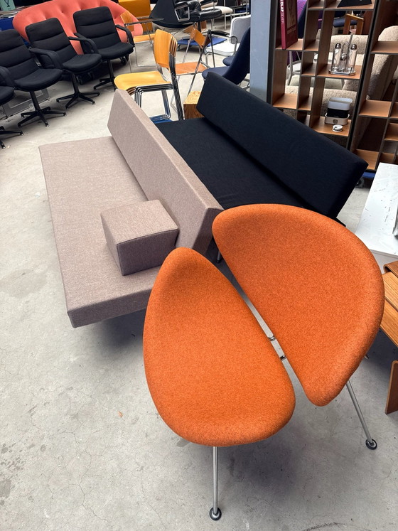 Artifort Orange Slice, Pierre Paulin, Sessel, Stoff, Holz (Foto 13 von 13)
