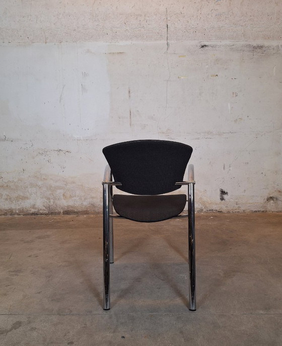 Image 1 of Brayton International Collection Steelcase Black and aluminum designer chair