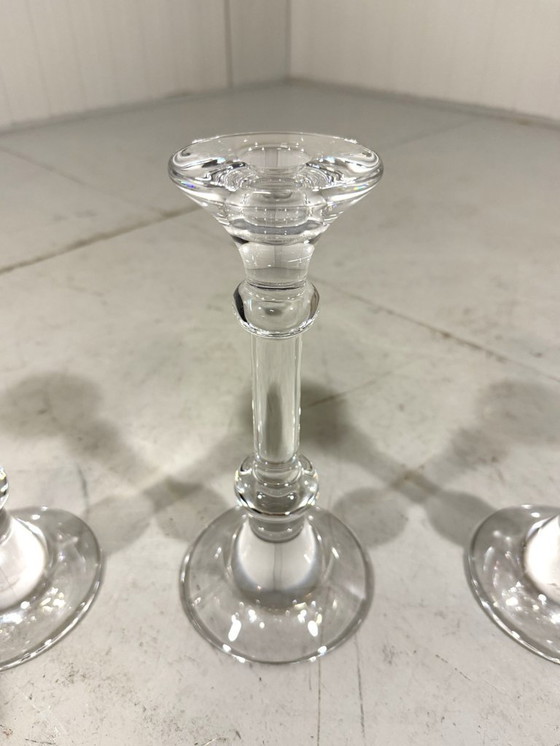 Image 1 of 3 X Ingo Maurer kristallen kandelaars voor Val St Lambert, België 