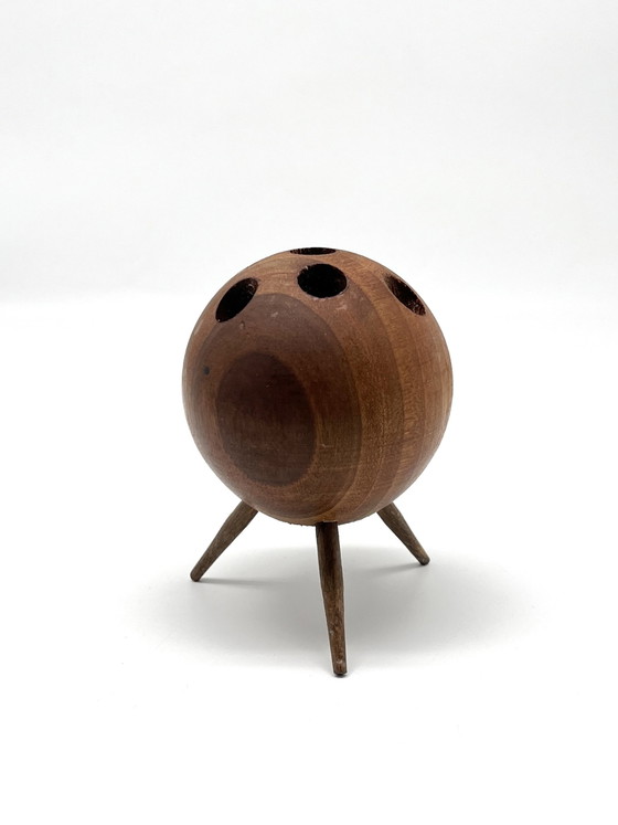 Carl Auböck Modello 4661 attribuito – Portacandele vintage in legno, Vienna circa 1955 – Auböck attr., Wood (photo 2 of 11)