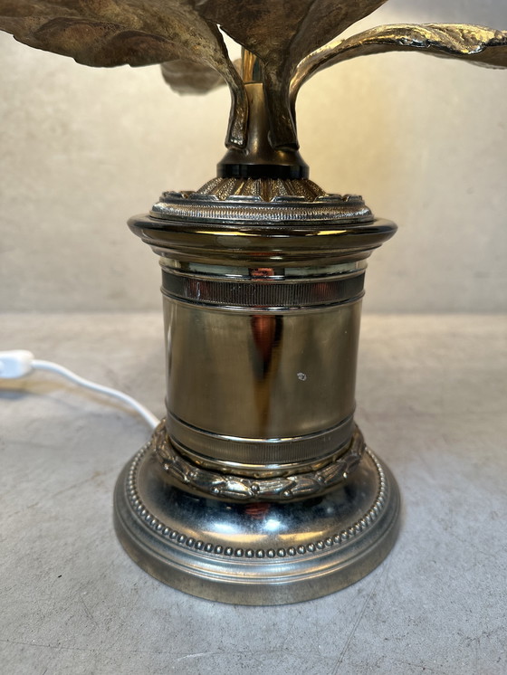 Image 1 of Lampe de table vintage de style Hollywood Regency « palmier »