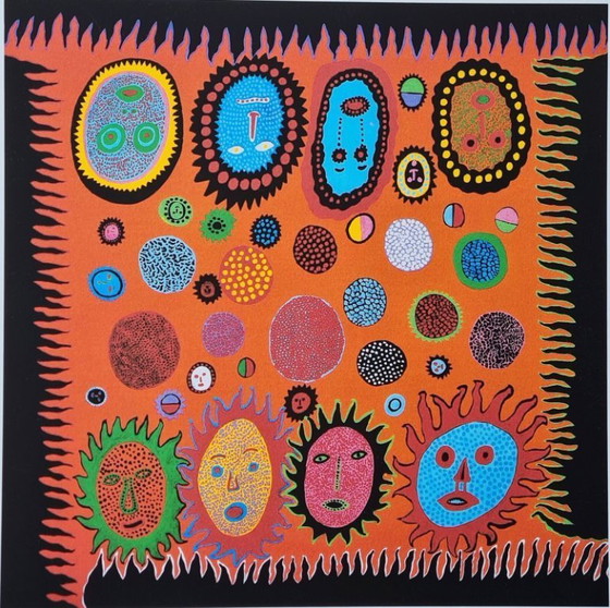 Image 1 of D'après Yayoi Kusama, Amour, Lithographie, années 1990
