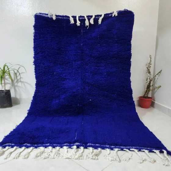 Tappeto marocchino in lana blu 250cm x 150cm – Tappeti, Wool, Bohemian (photo 7 of 7)