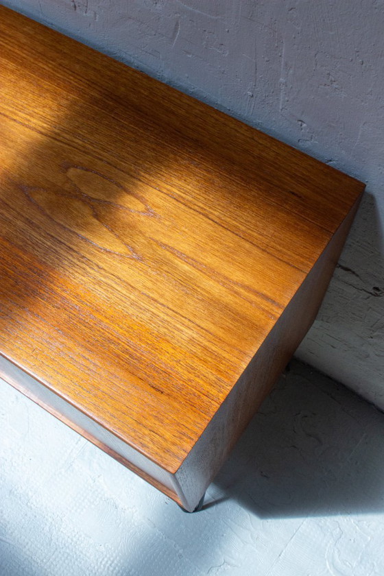 Image 1 of Vintage teak sideboard chest of drawers Danish 60s Mid Century