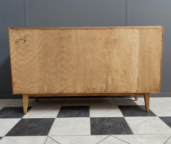 Image 1 of Wood sideboard 1960s 4 drawers and 2 doors