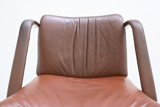 Image 1 of Artifort Geoffrey Harcourt F141 Leder Schreibtisch-Drehstuhl