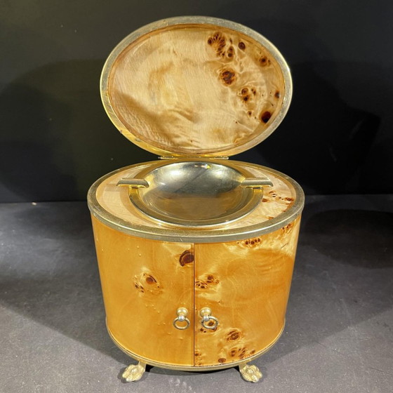 Set da fumo italiano in radica di noce, anni '70 – Oggetti decorativi, Brass, Hollywood Regency (photo 8 of 15)
