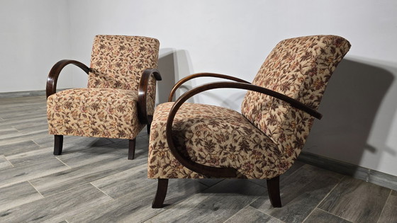 Image 1 of Set of Vintage Armchairs by Jindrich Halabala