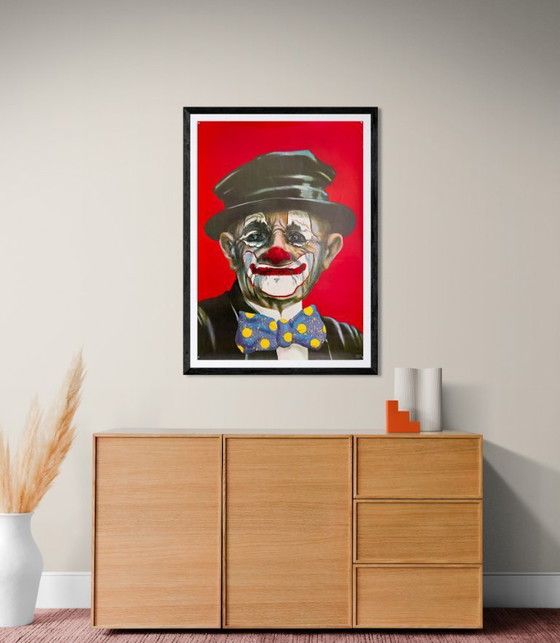 Image 1 of 🎪 Old Clown (Cyrk) – 1983 – Original B1 Poster by Andrzej Pągowski Polish School of Posters | 98 × 68 cm | Poland