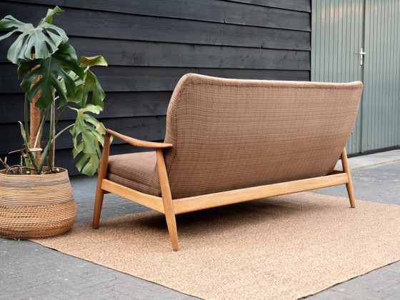 Mid-Century | Bovenkamp Danish Design Sofa | Vintage Brown – 2 seaters, Textile (photo 6 of 7)