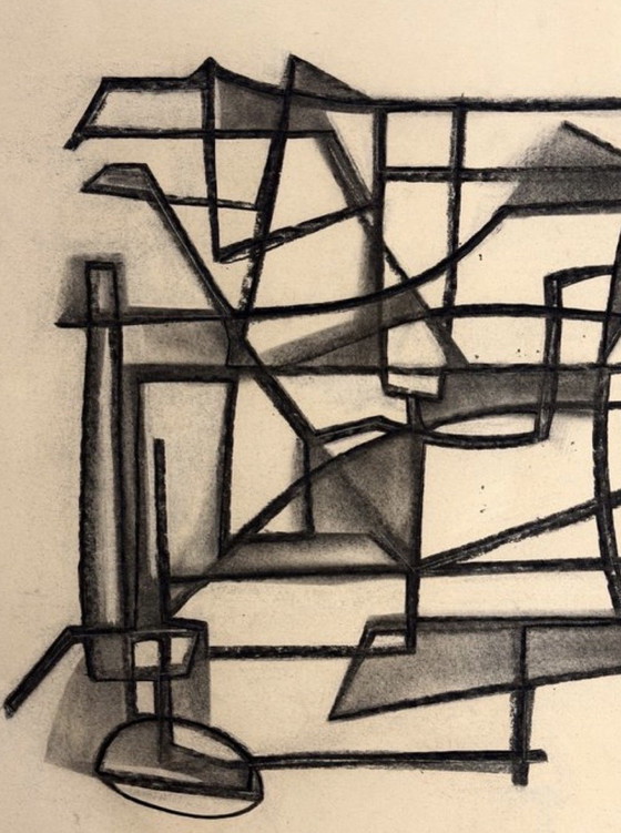 Image 1 of Silvin BRONKART - Magnificent abstract work from 1949 - museum quality