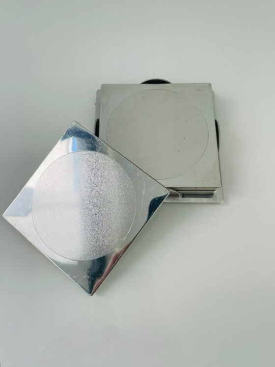 Image 1 of Ikea Groggy coasters (6 pieces) in holder