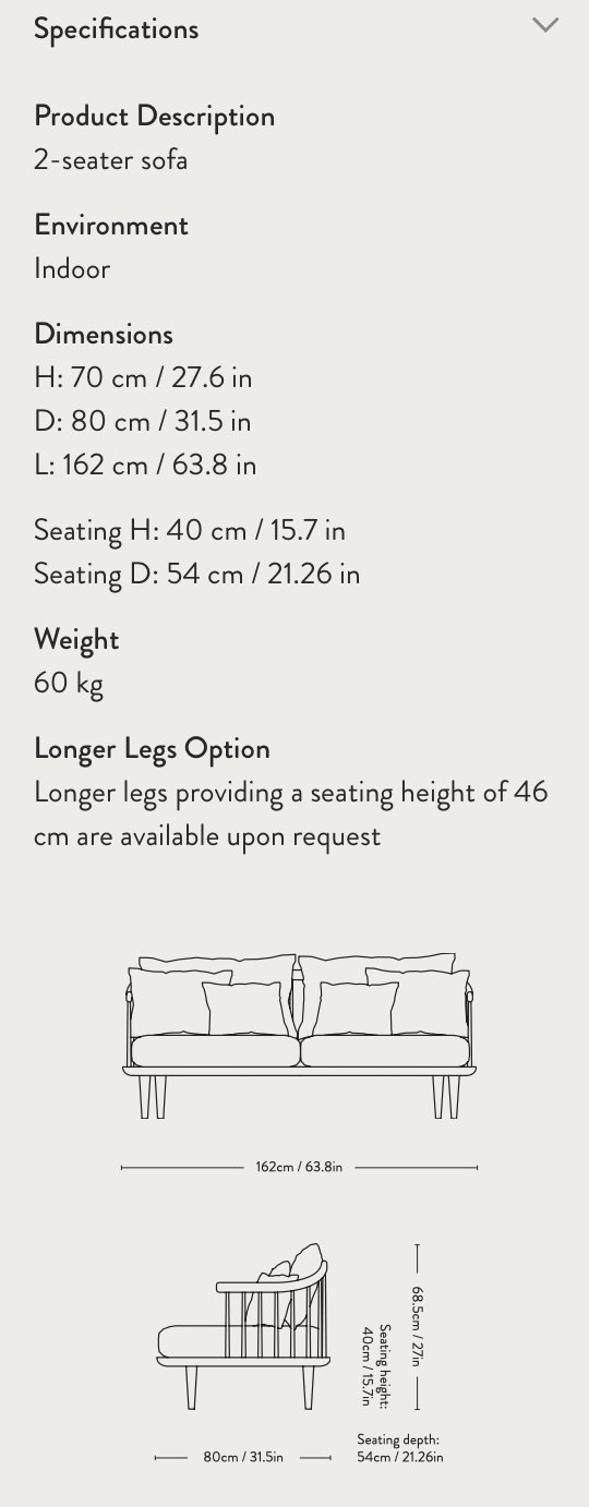 &Tradition Space Copenhagen Design Sofa Fly SC2 – 2 seaters, Wood (photo 7 of 8)