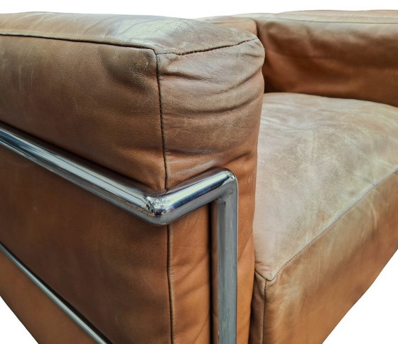 Le Corbusier Poltrone Cassina LC3 Originali d'Epoca (Coppia) – Vintage Anni '70 – Pelle Cognac – N. di Serie (photo 8 of 16)